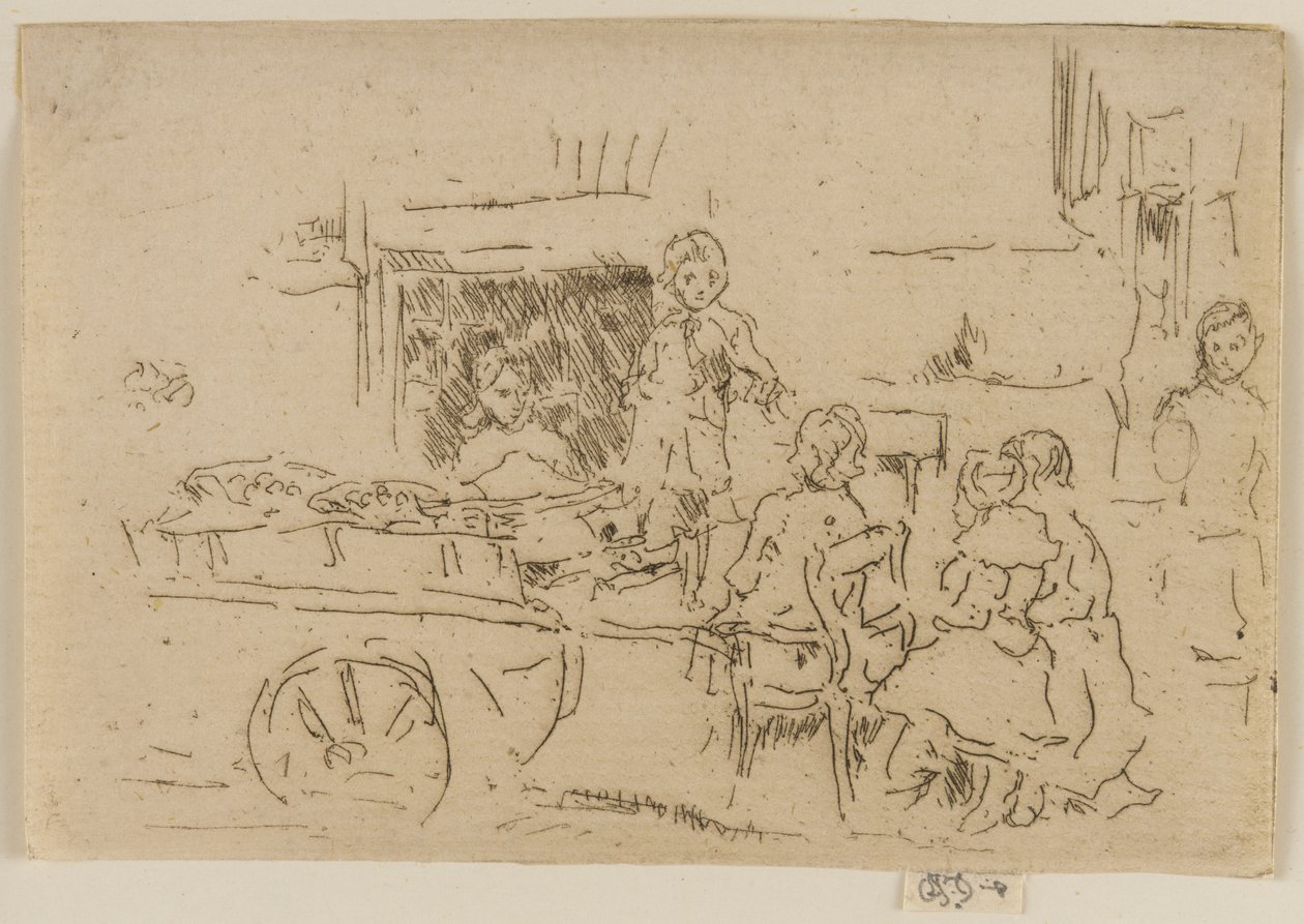 Carretto di frutta per bambini, 1887 da James Abbott McNeill Whistler