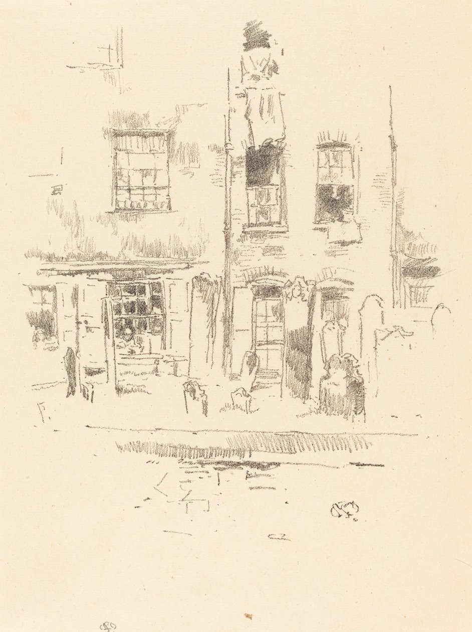 Cimitero, 1887 da James Abbott McNeill Whistler
