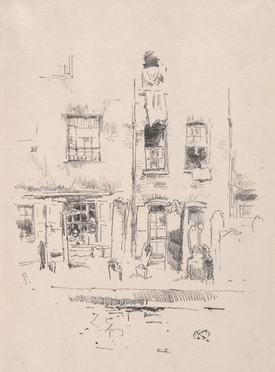 Cimitero, 1887 da James Abbott McNeill Whistler