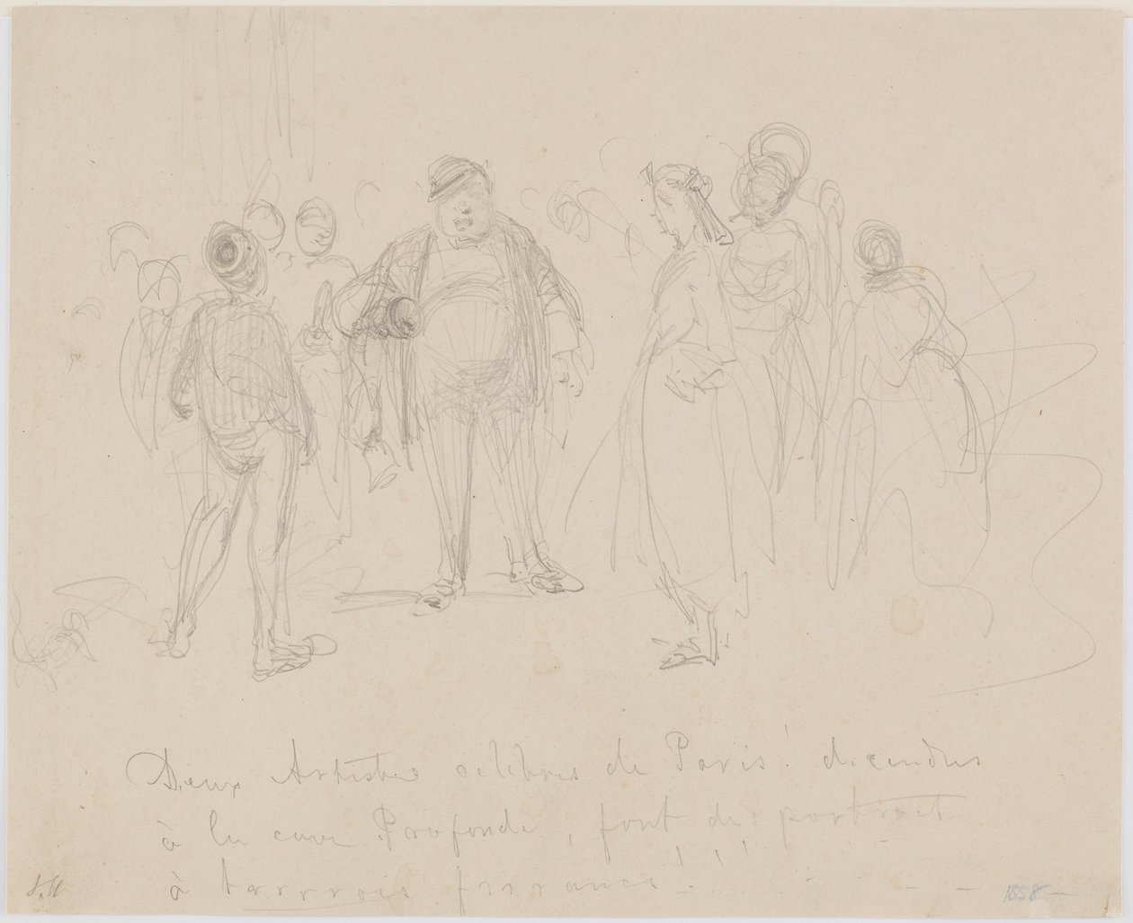 Due artisti celebri di Parigi, 1858 da James Abbott McNeill Whistler