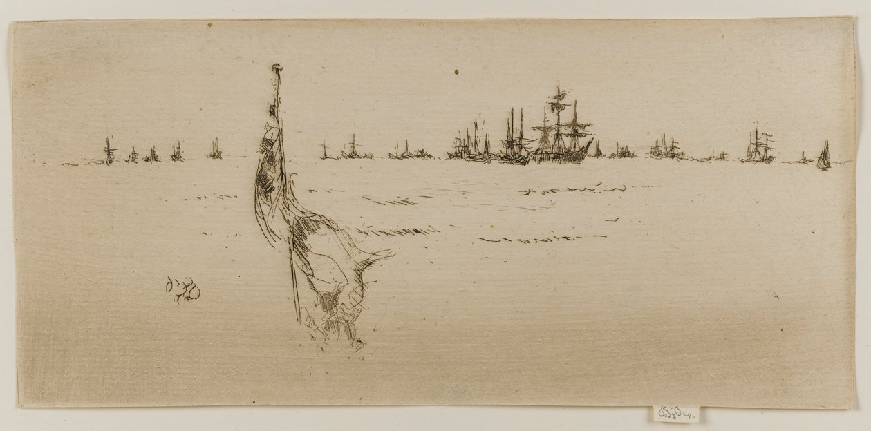 Abbassare la bandiera, 1887 da James Abbott McNeill Whistler