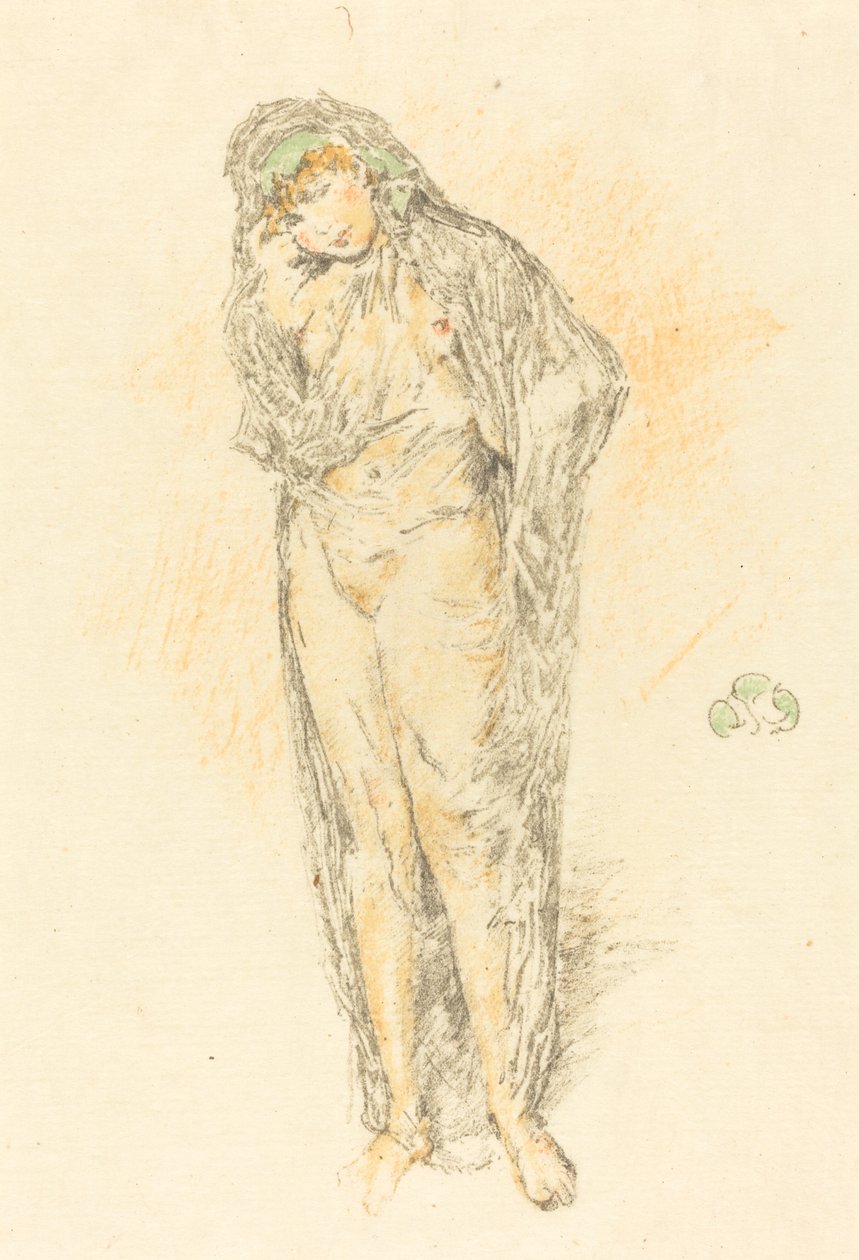 Figura drappeggiata, in piedi, 1891 da James Abbott McNeill Whistler