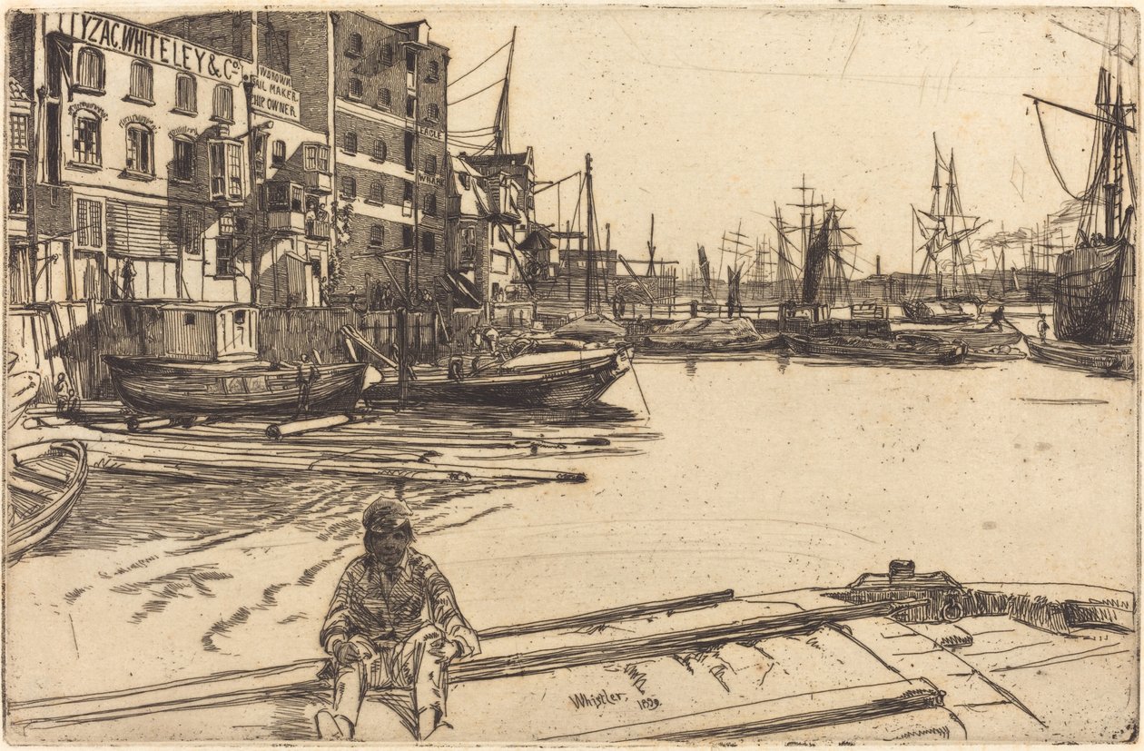 Eagle Wharf, 1859 da James Abbott McNeill Whistler