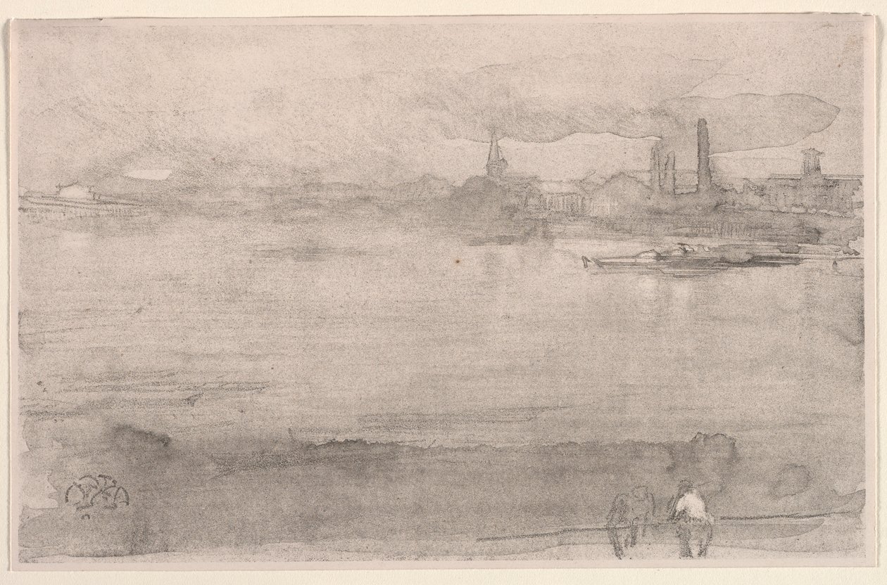 Mattina presto: Il Tamigi a Battersea, Londra, 1878 da James Abbott McNeill Whistler