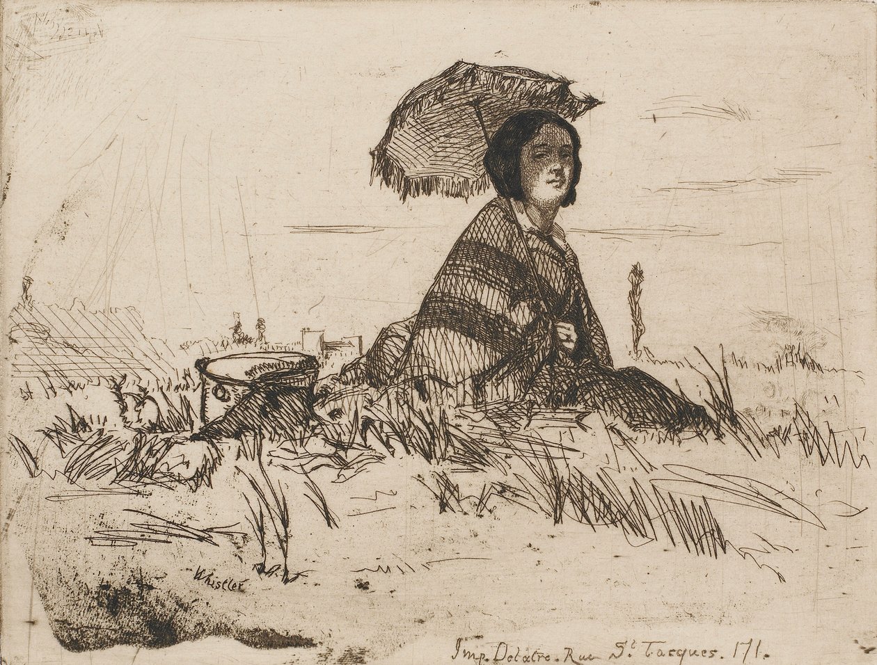 En Plein Soleil, 1858 da James Abbott McNeill Whistler