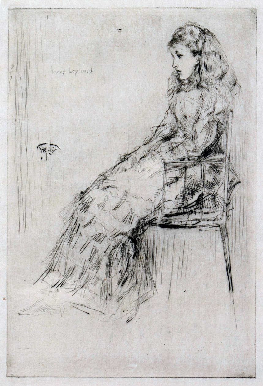 Fanny Leyland, c.1874 da James Abbott McNeill Whistler