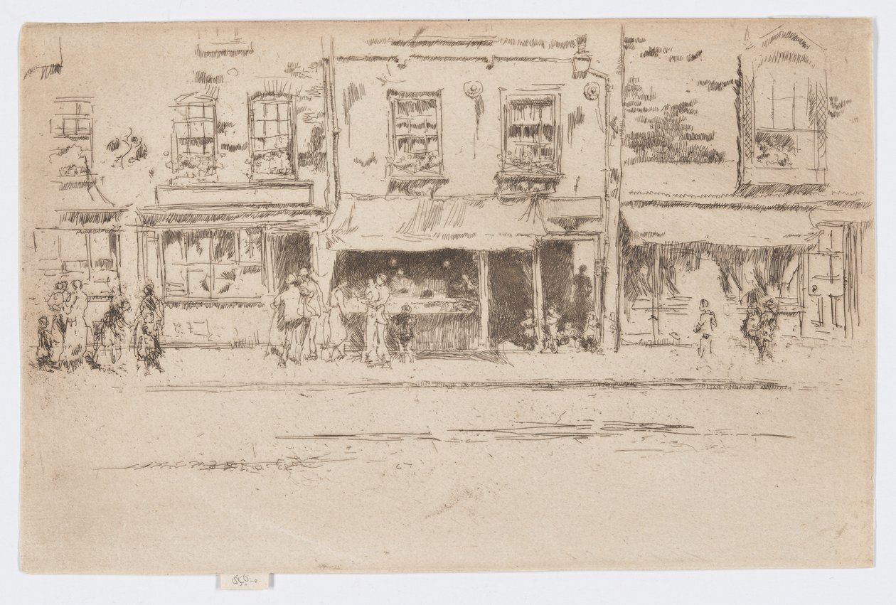 Negozio di Pesce, Chelsea, c.1884-86 da James Abbott McNeill Whistler