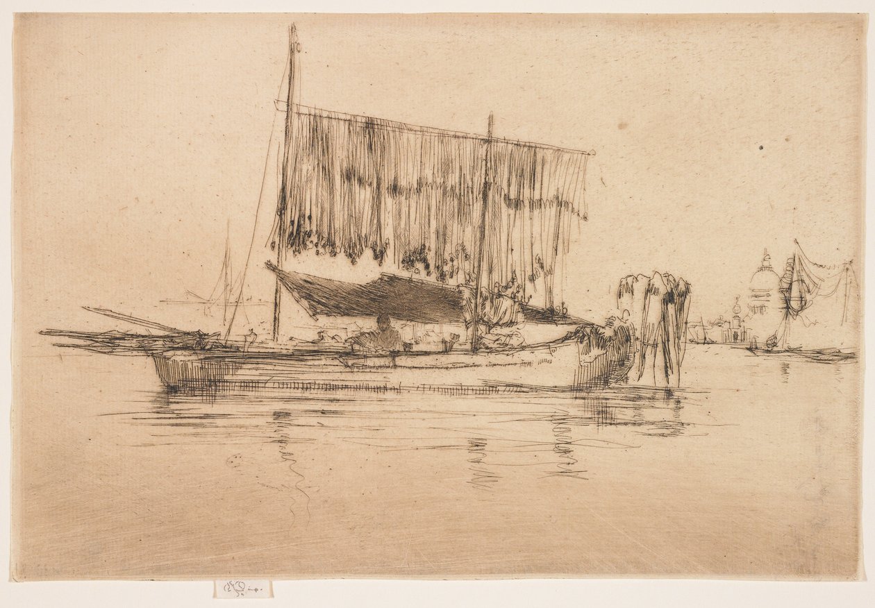Barca da pesca dalla seconda serie veneziana da James Abbott McNeill Whistler