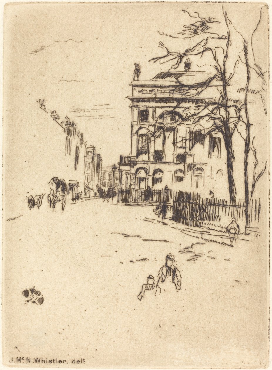 Piazza Fitzroy da James Abbott McNeill Whistler