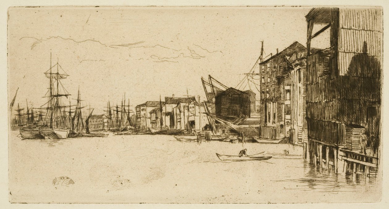 Free Trade Wharf a Londra da James Abbott McNeill Whistler