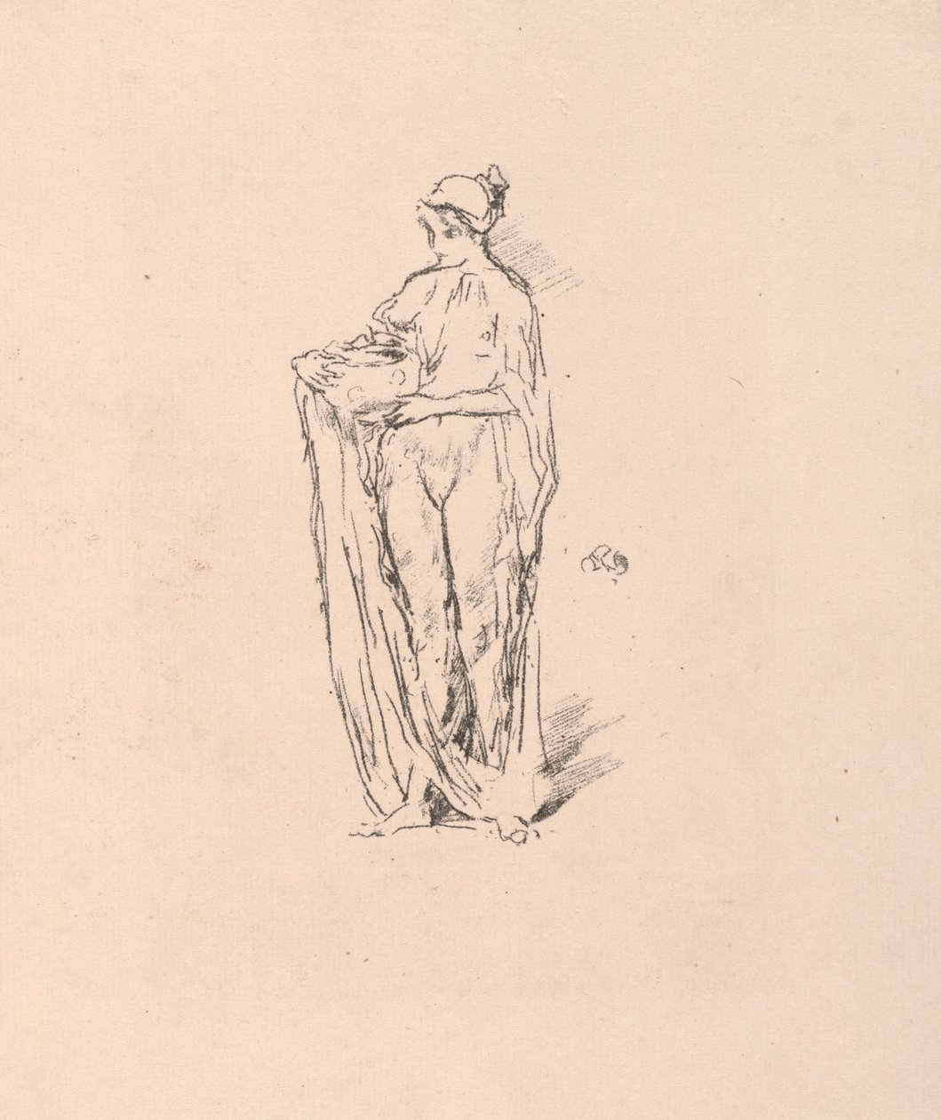 Ragazza con ciotola da James Abbott McNeill Whistler