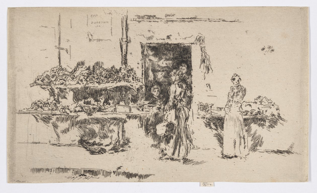 Negozio di Verduraio, Parigi, c.1892-93 da James Abbott McNeill Whistler