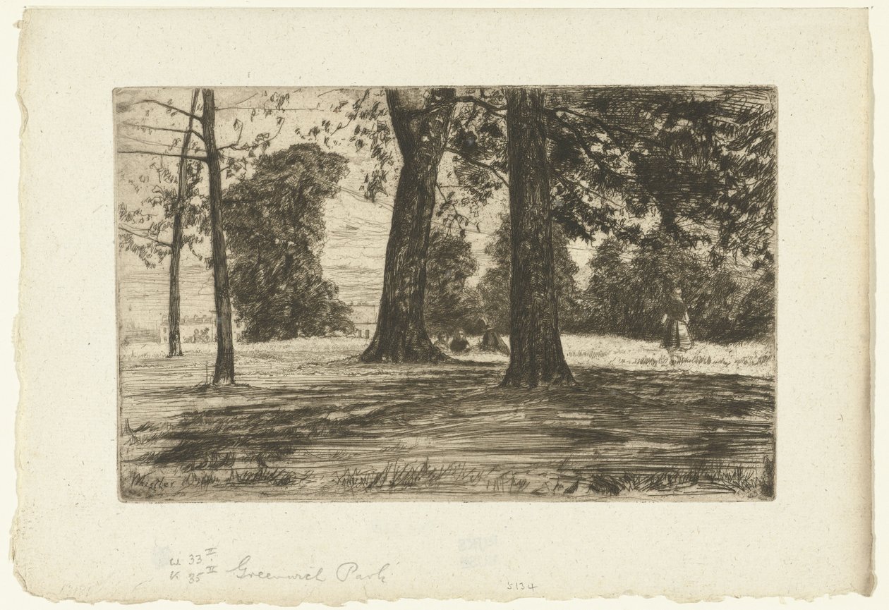 Greenwich Park da James Abbott McNeill Whistler