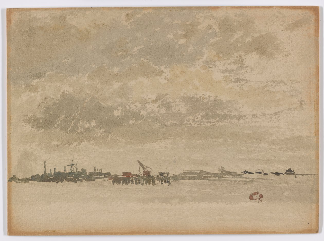 Grigio e Argento–Purfleet, 1881-1883 da James Abbott McNeill Whistler