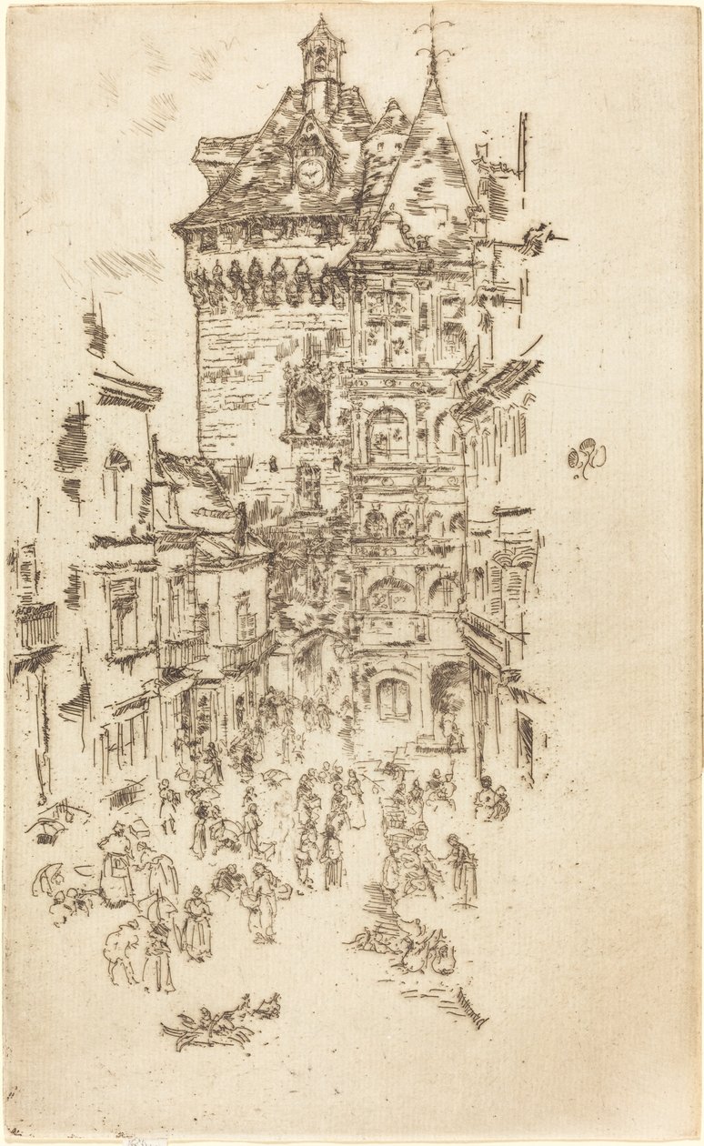 Hotel de Ville, Loches da James Abbott McNeill Whistler