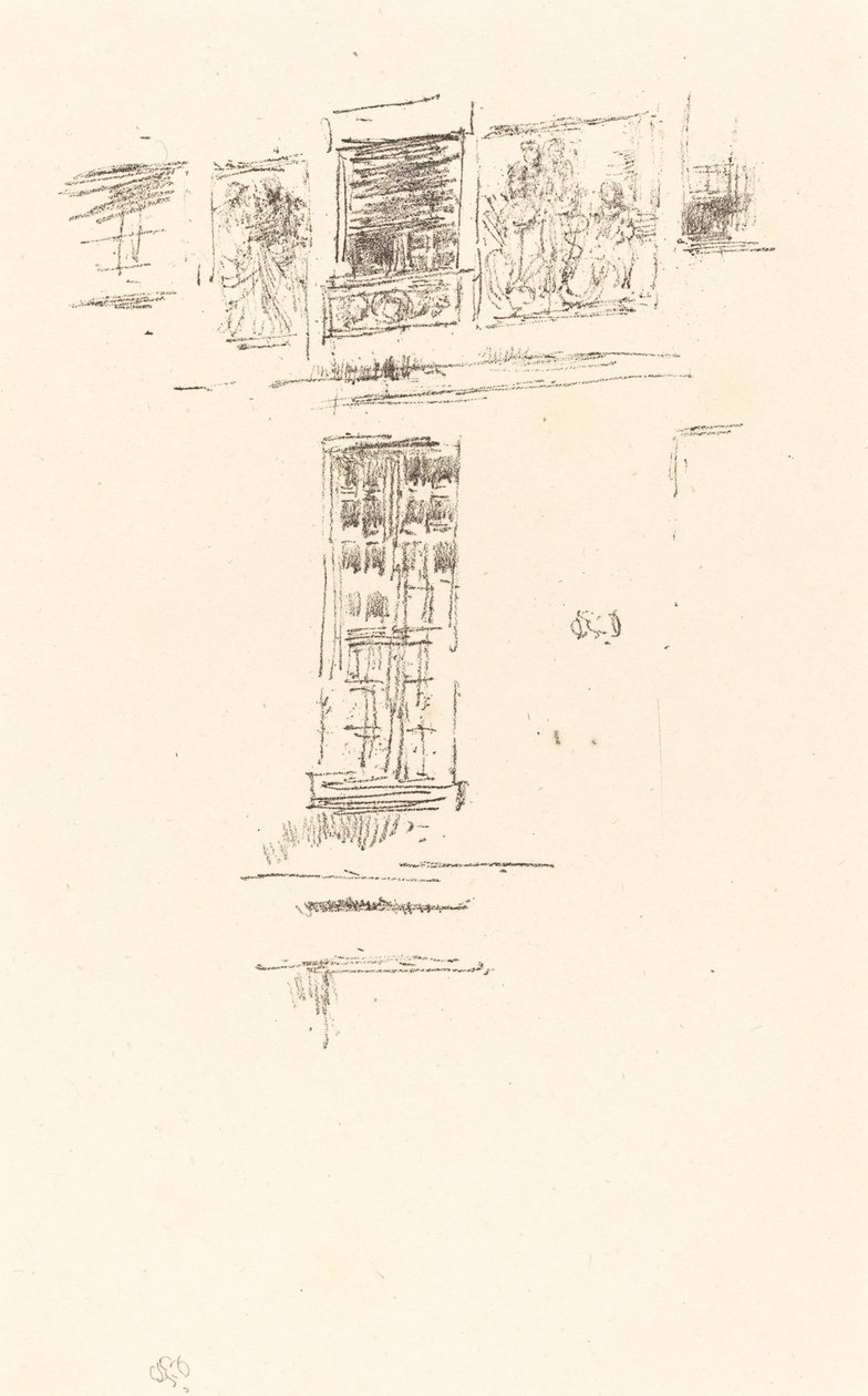 Hôtel Colbert, finestre, 1891 da James Abbott McNeill Whistler