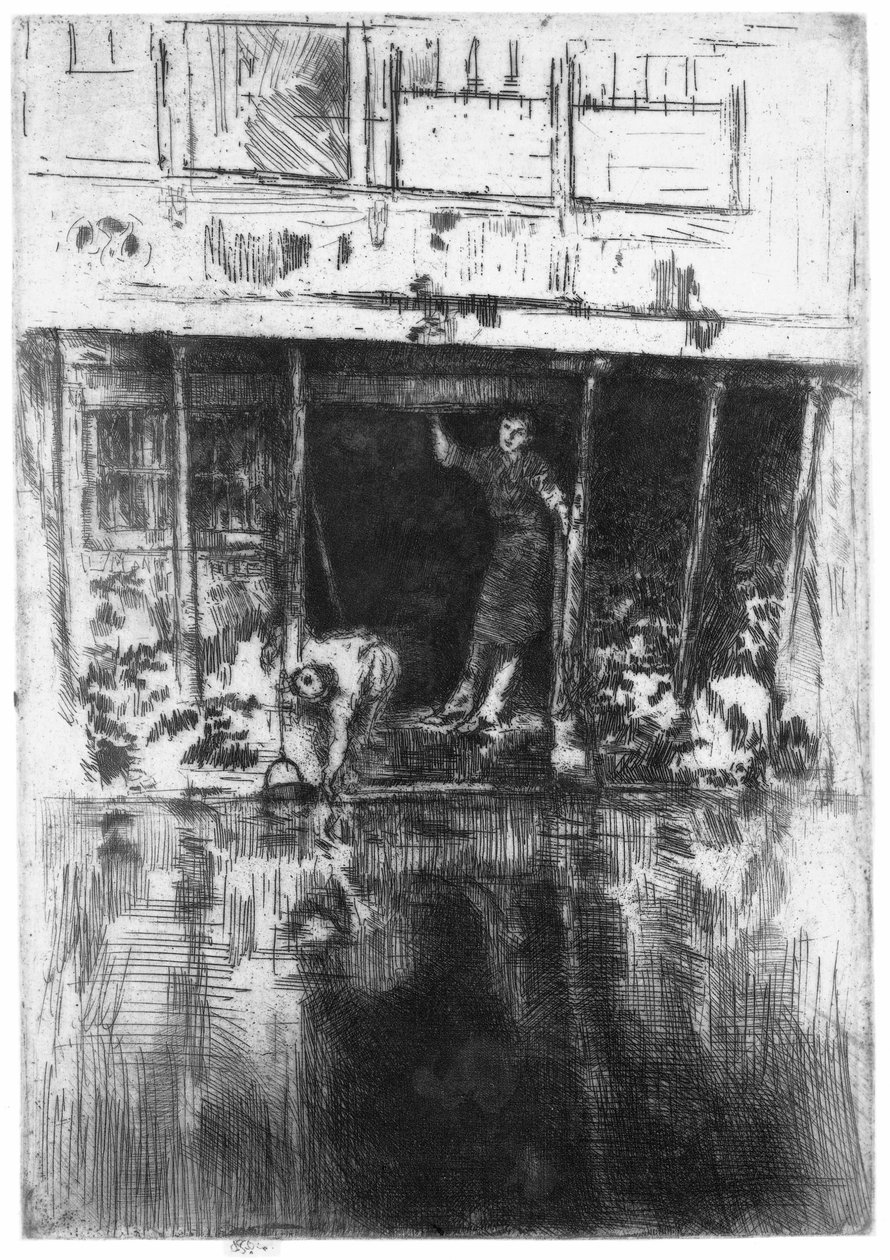 Casa sul canale ad Amsterdam da James Abbott McNeill Whistler