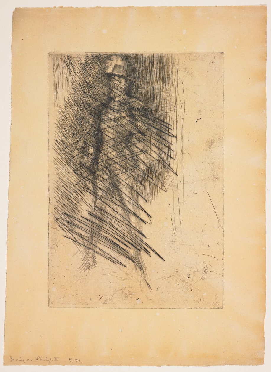 Irving als Philipp von Spanien, Nr. 2 da James Abbott McNeill Whistler