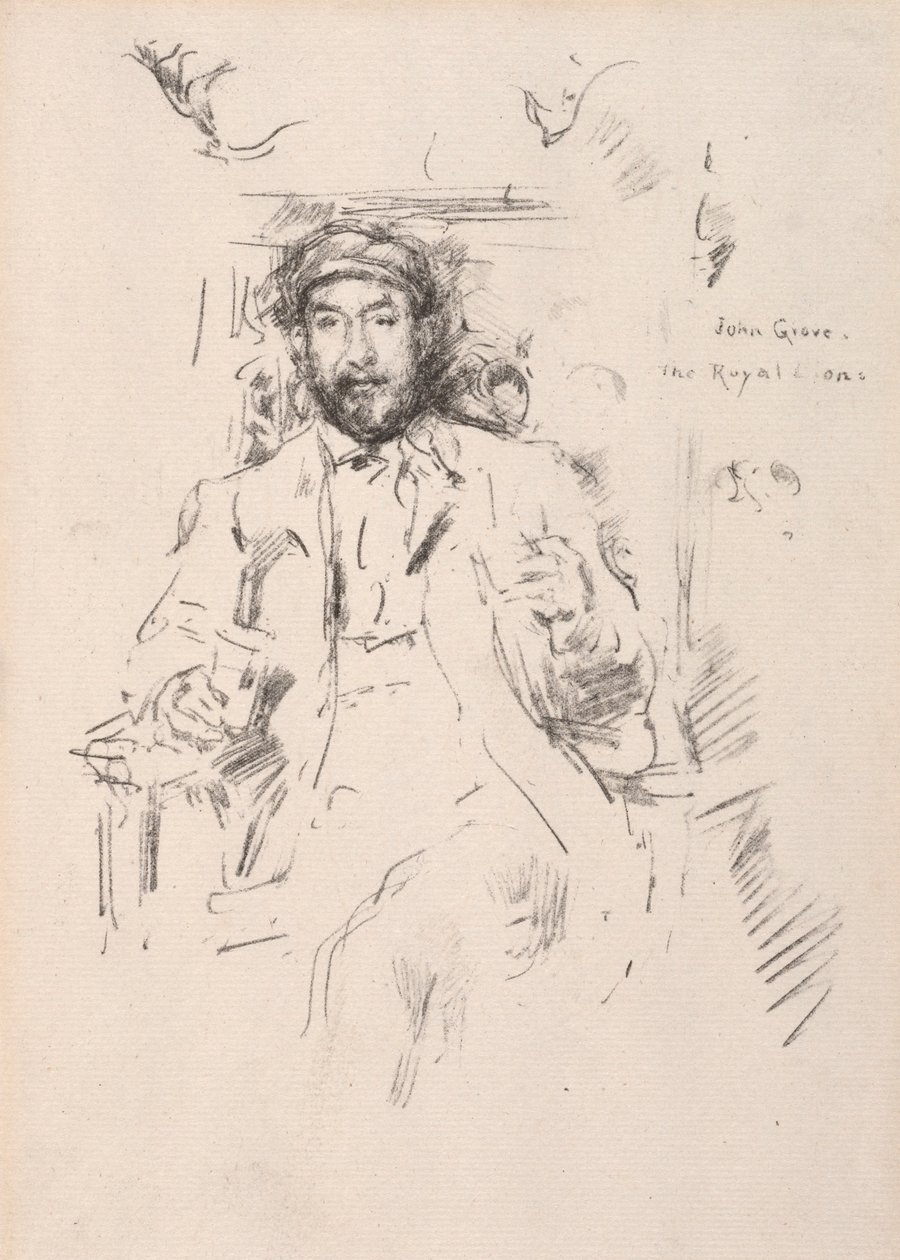 John Grove, 1895 da James Abbott McNeill Whistler