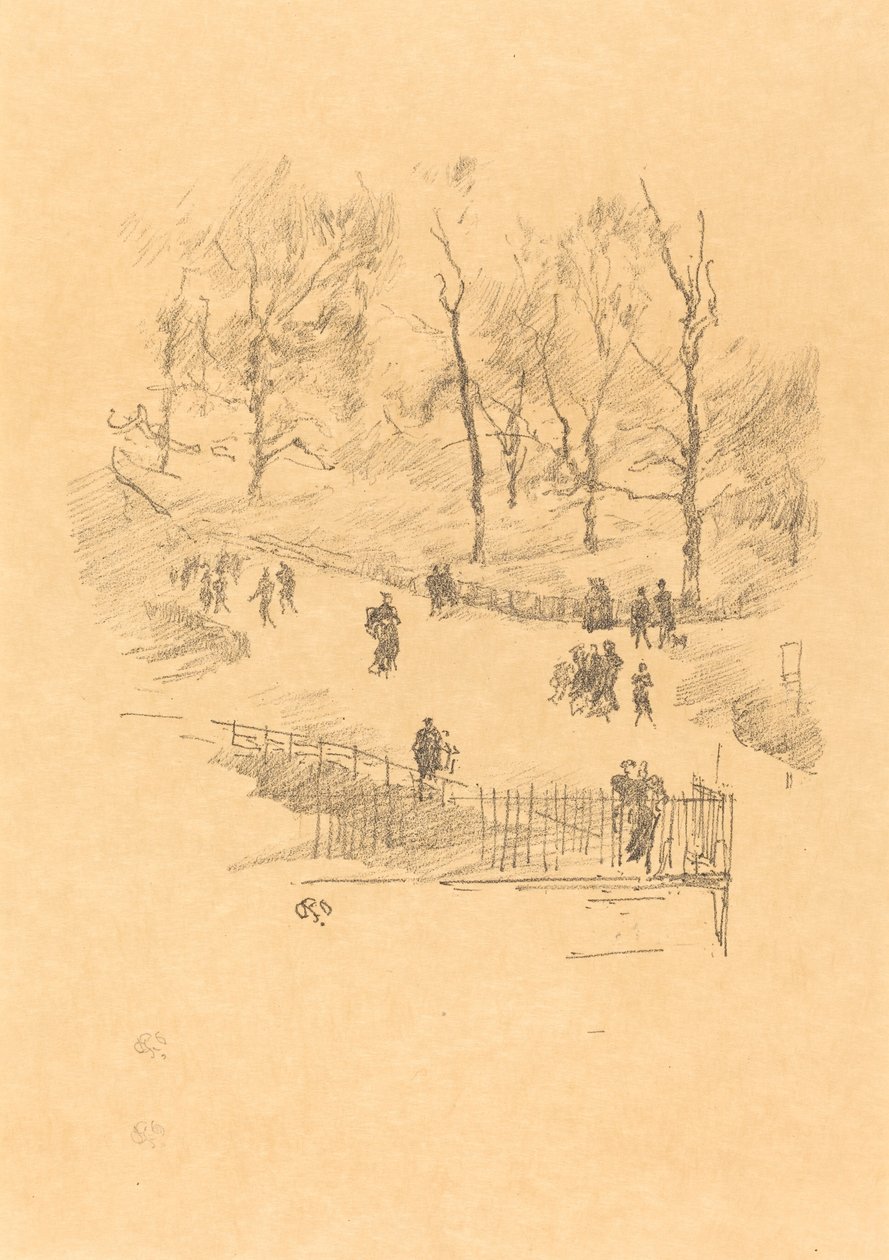 Kensington Gardens, 1896 da James Abbott McNeill Whistler