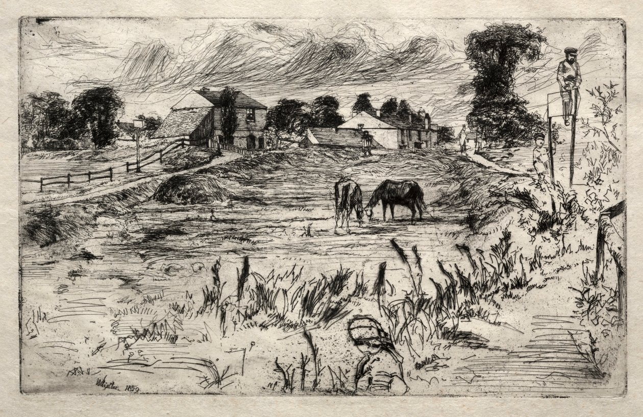 Paesaggio con il cavallo, 1859 da James Abbott McNeill Whistler