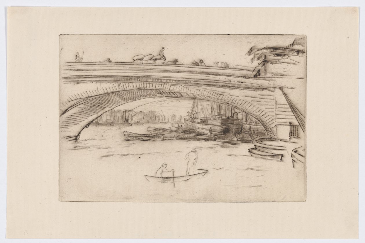 London Bridge, c.1875 da James Abbott McNeill Whistler