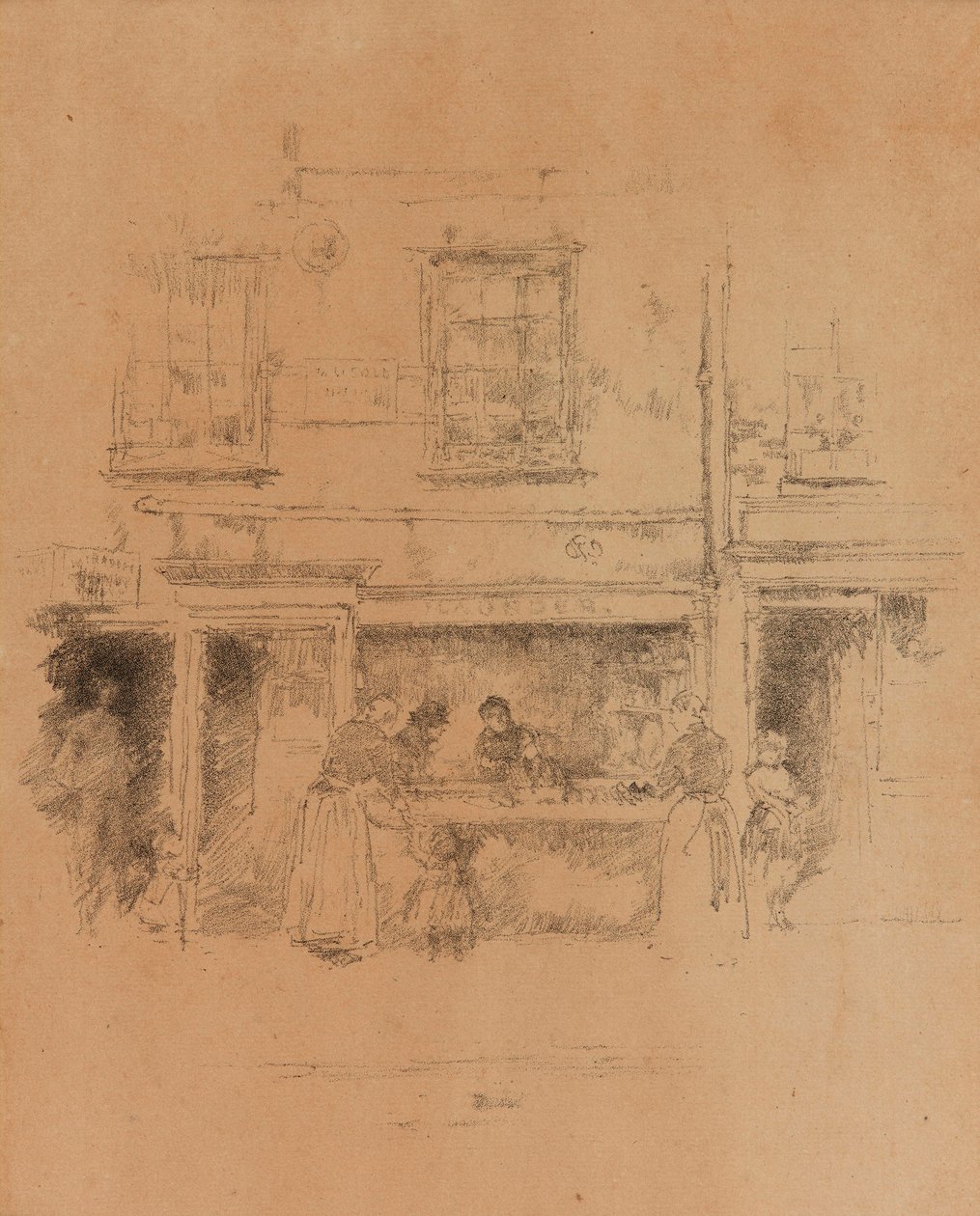 Negozio di Pesce di Maunder da James Abbott McNeill Whistler