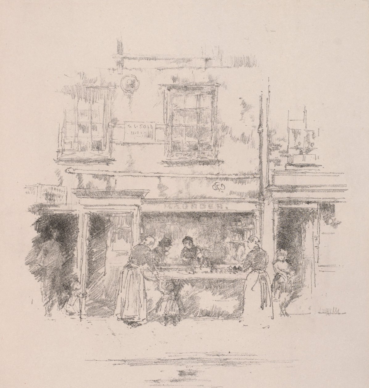 Negozio di pesce Maunders, Chelsea, 1890 da James Abbott McNeill Whistler