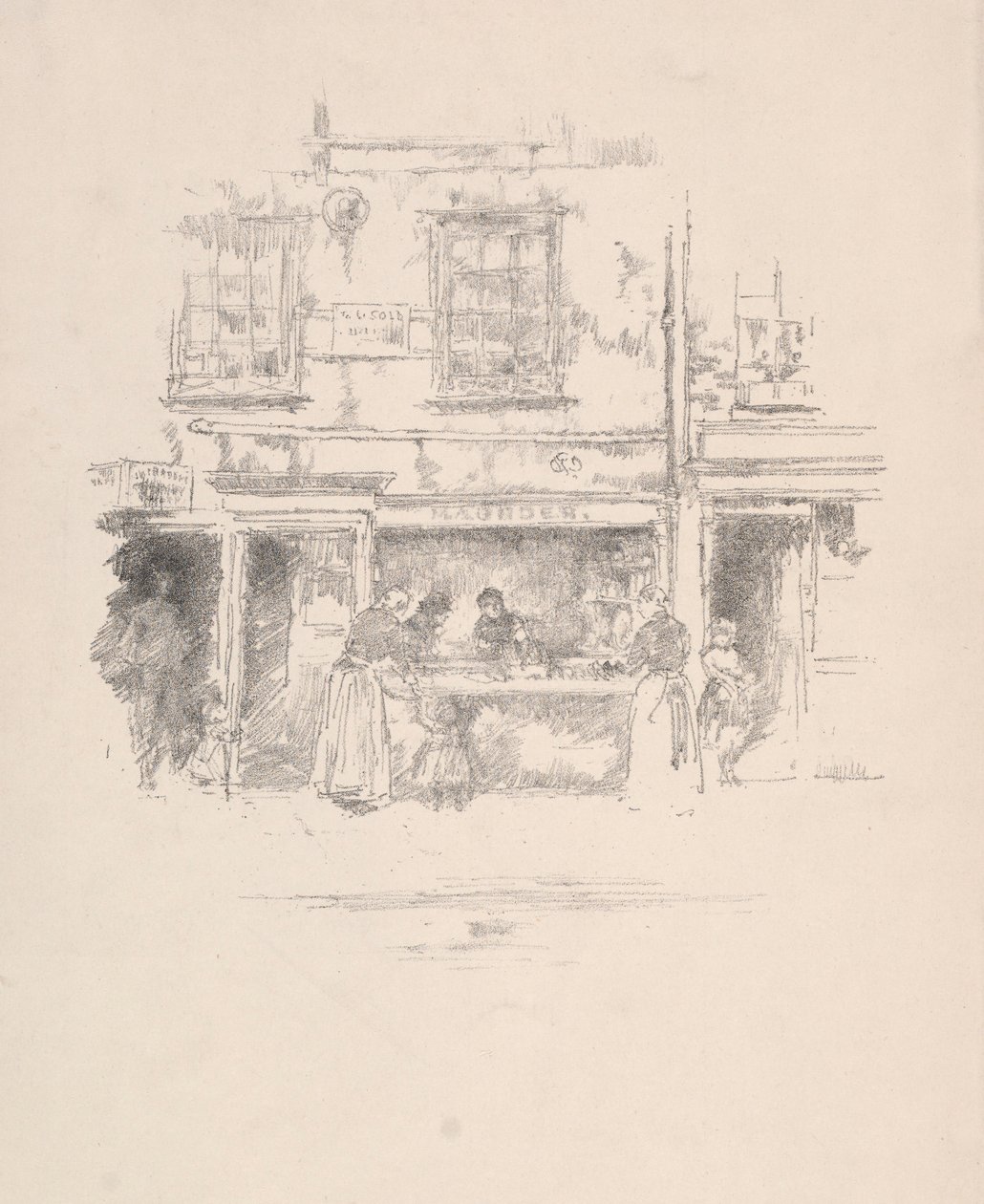 Negozio di pesce Maunders, Chelsea, 1890 da James Abbott McNeill Whistler