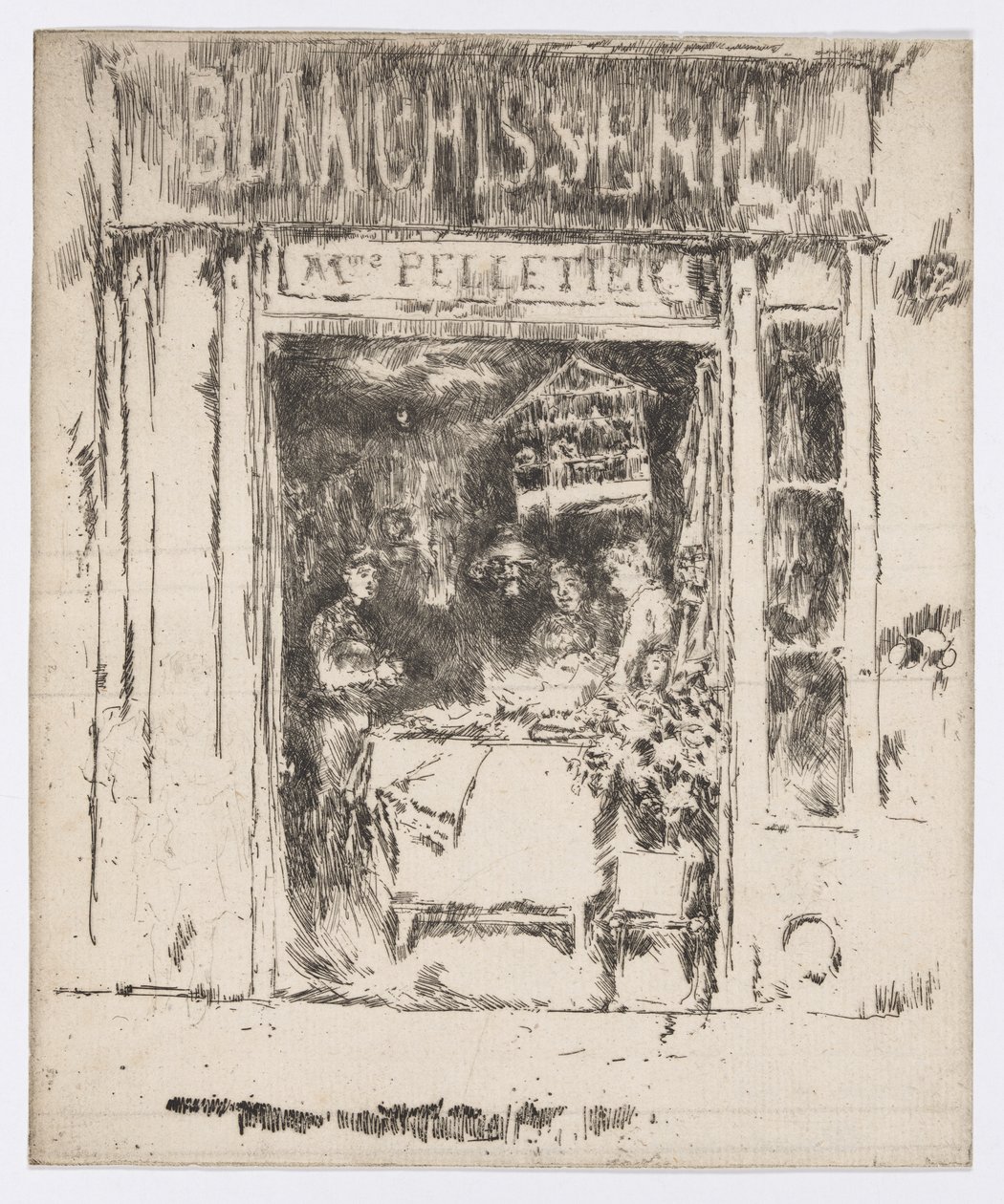 Mme Pelletier, Lavanderia, Parigi, c.1892-93 da James Abbott McNeill Whistler