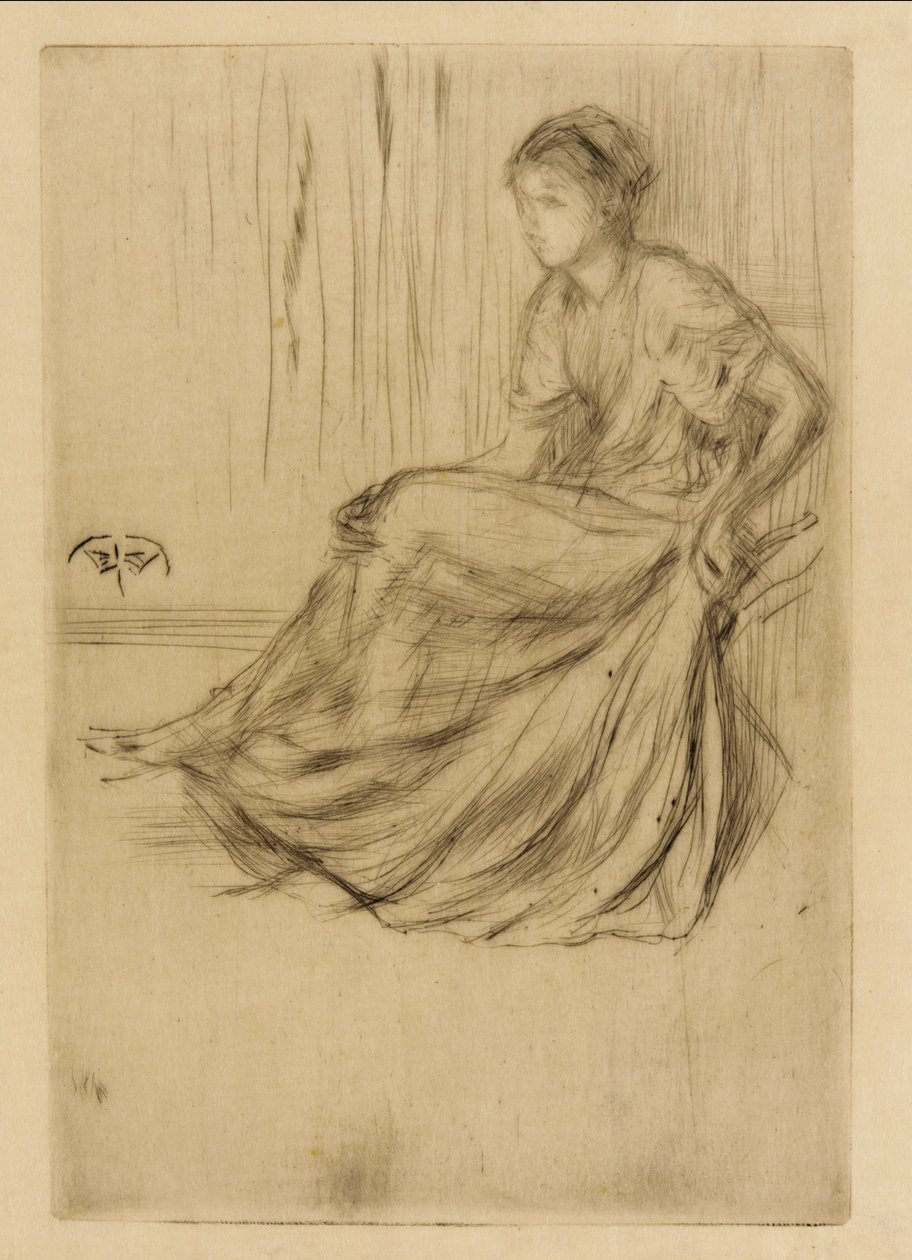 Modello seduto, 1873 da James Abbott McNeill Whistler