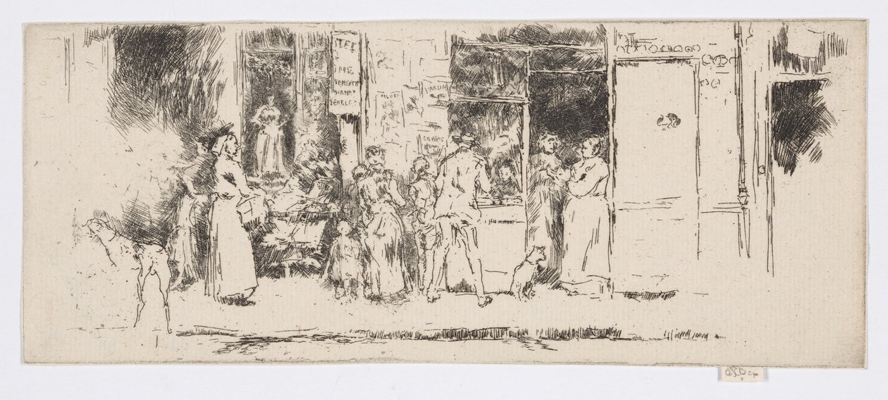 Edicola, Rue de Seine, c.1892-93 da James Abbott McNeill Whistler
