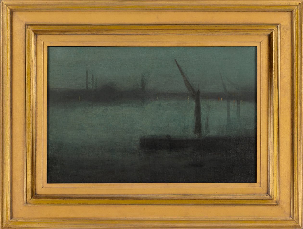Notturno: Blu e argento--Battersea Reach, 1870-1875 da James Abbott McNeill Whistler