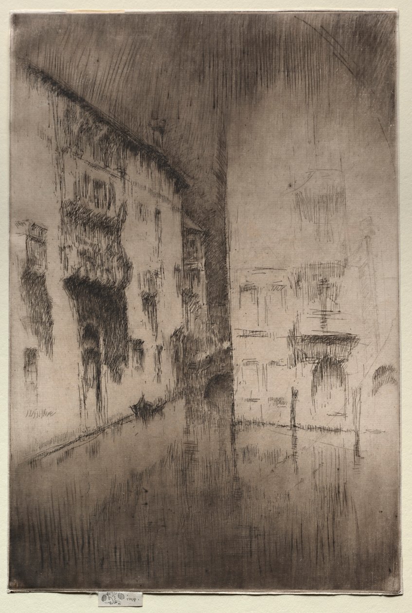 Notturno: Palazzi, 1886 da James Abbott McNeill Whistler