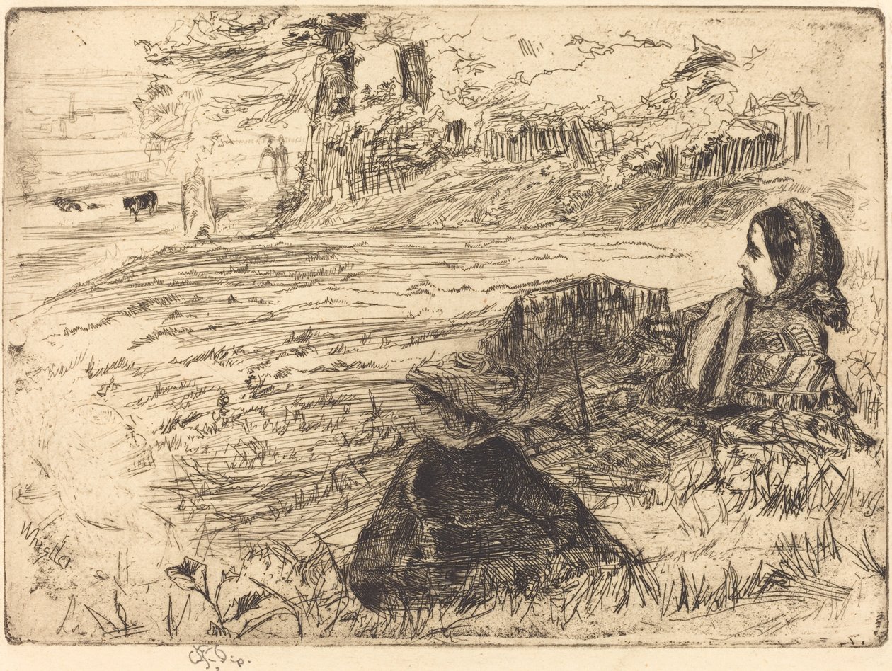Bambinaia e bambino, 1859 da James Abbott McNeill Whistler