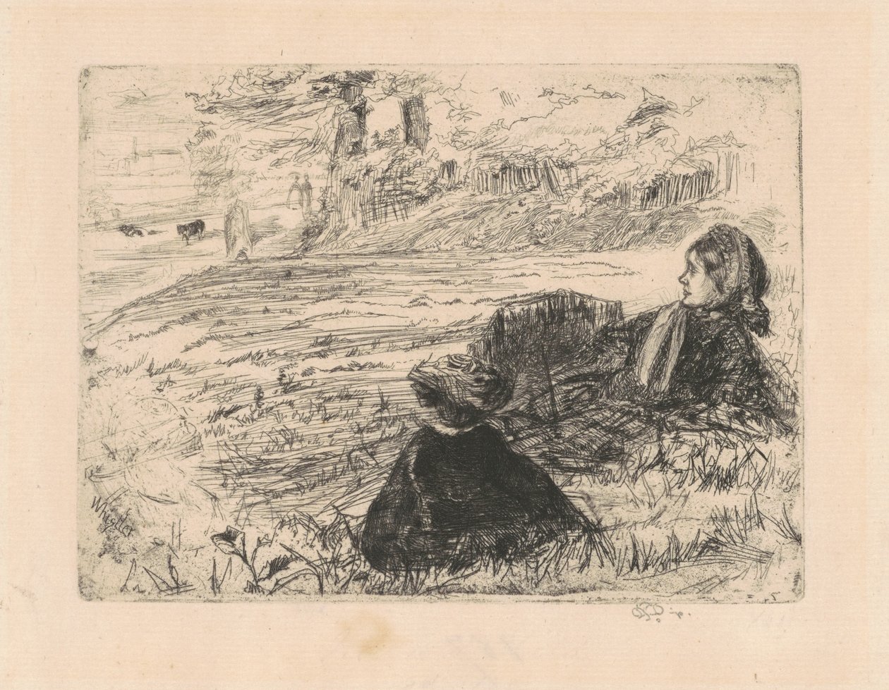 Bambinaia e bambino, 1859 da James Abbott McNeill Whistler