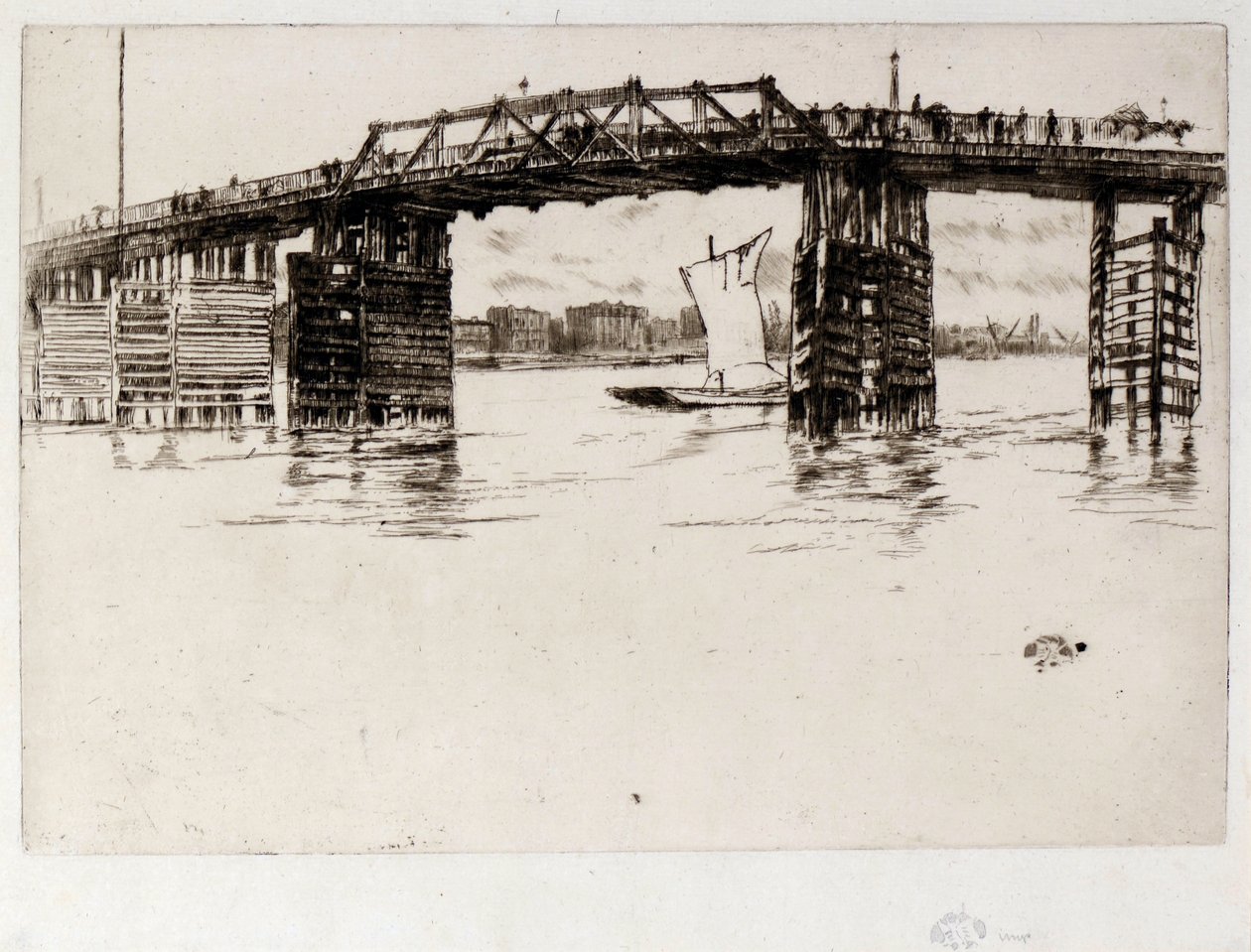 Vecchio ponte di Battersea da James Abbott McNeill Whistler