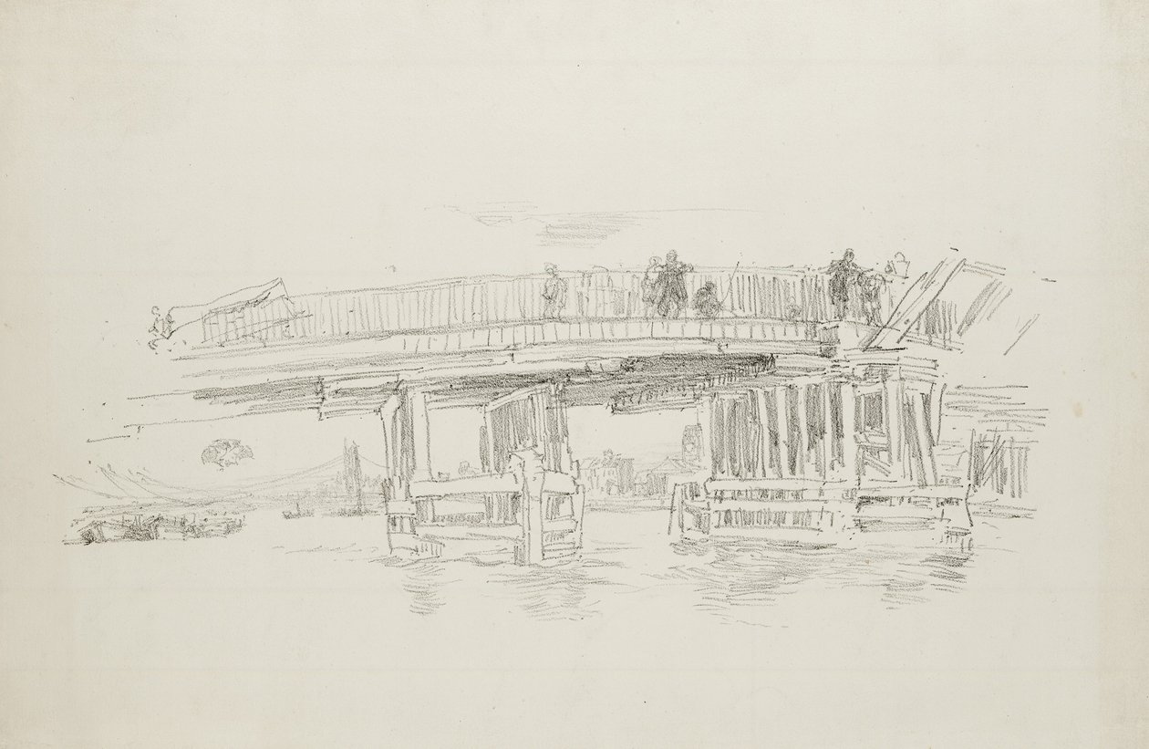 Vecchio ponte di Battersea, 1879, pubblicato 1887 da James Abbott McNeill Whistler