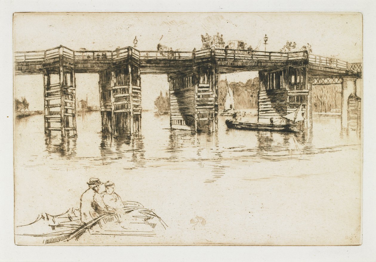 Il vecchio ponte di Putney da James Abbott McNeill Whistler