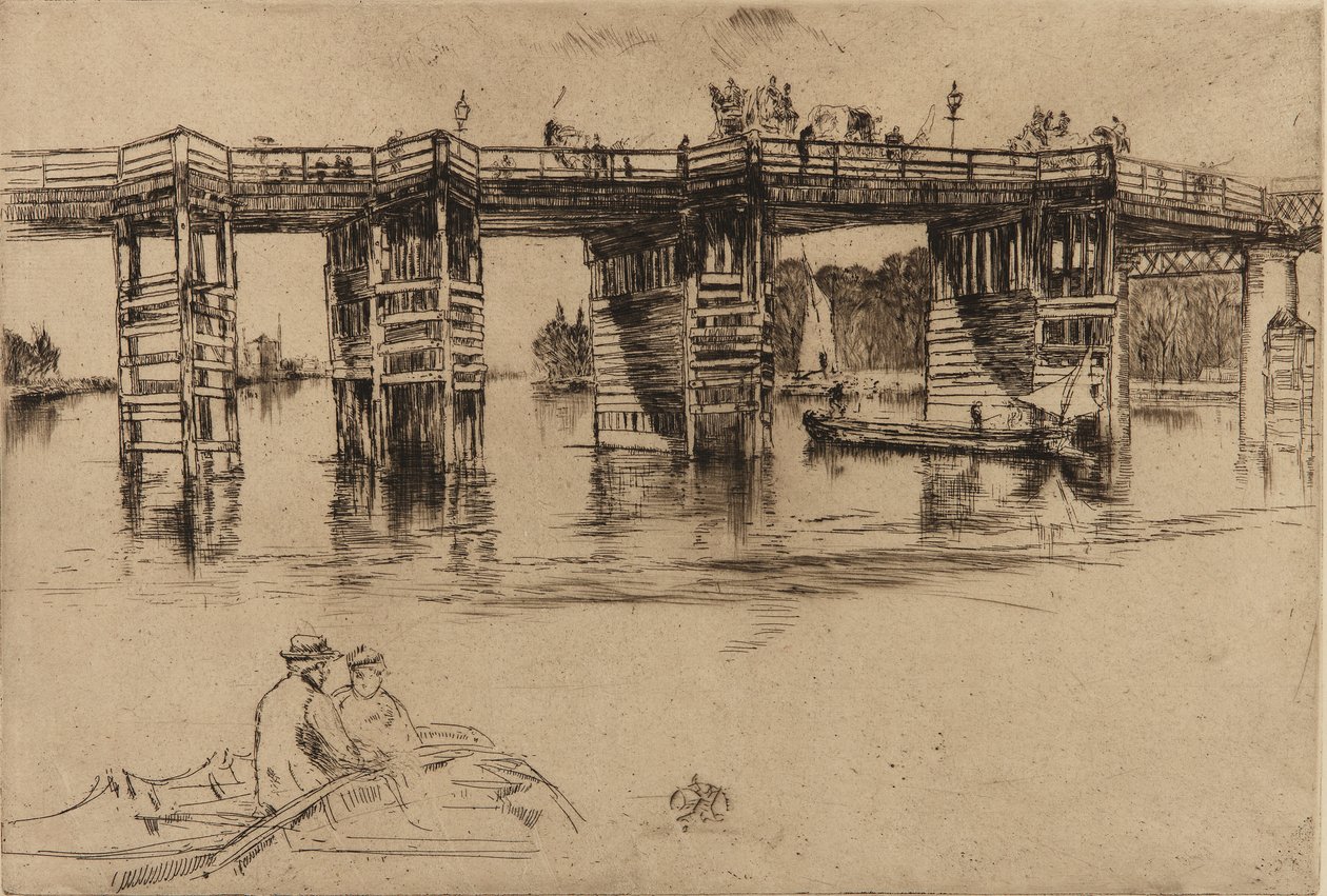 Vecchio ponte di Putney, 1879 da James Abbott McNeill Whistler