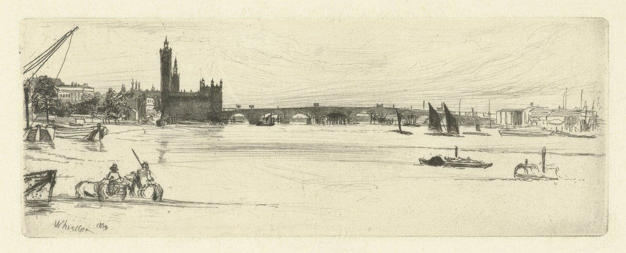 Vecchio ponte di Westminster da James Abbott McNeill Whistler