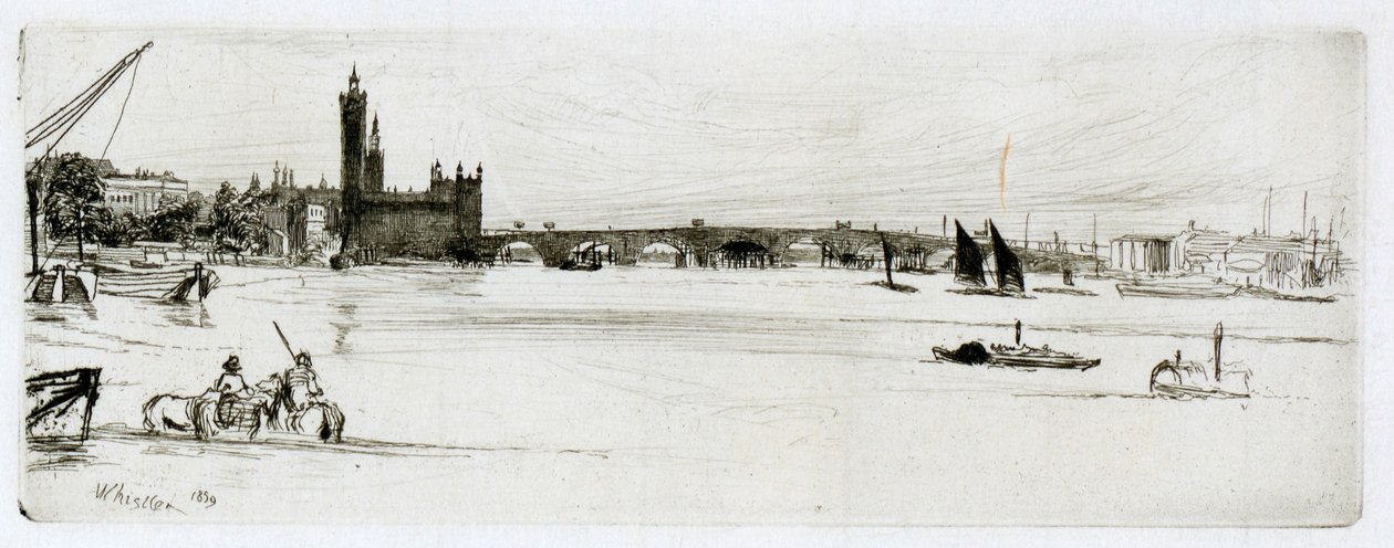 Vecchio ponte di Westminster da James Abbott McNeill Whistler