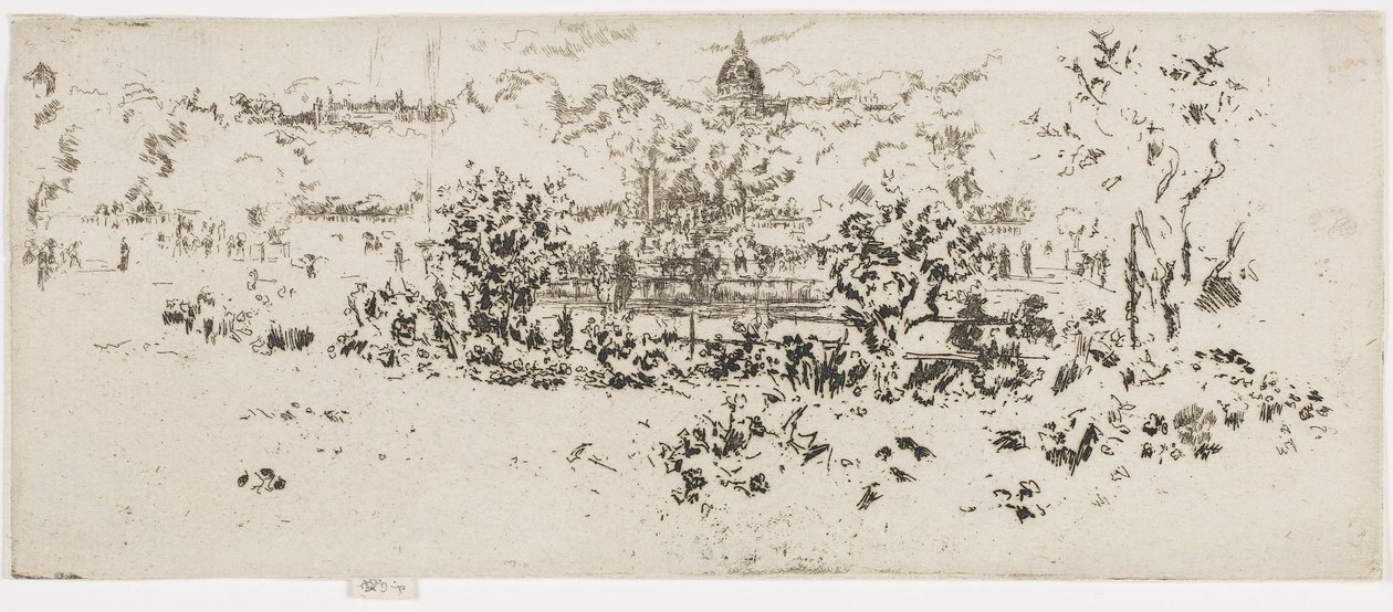 Pantheon, Giardini del Lussemburgo, c.1892-93 da James Abbott McNeill Whistler