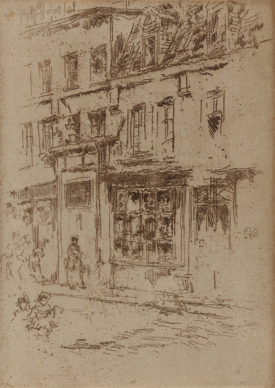 Petite Rue au Beurre, Bruxelles da James Abbott McNeill Whistler