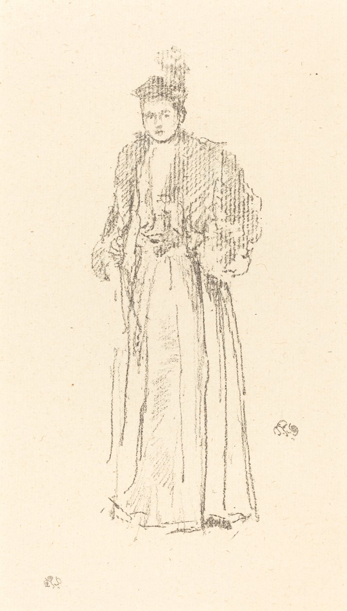 Studio di ritratto: Miss Charlotte R. Williams, 1892 da James Abbott McNeill Whistler