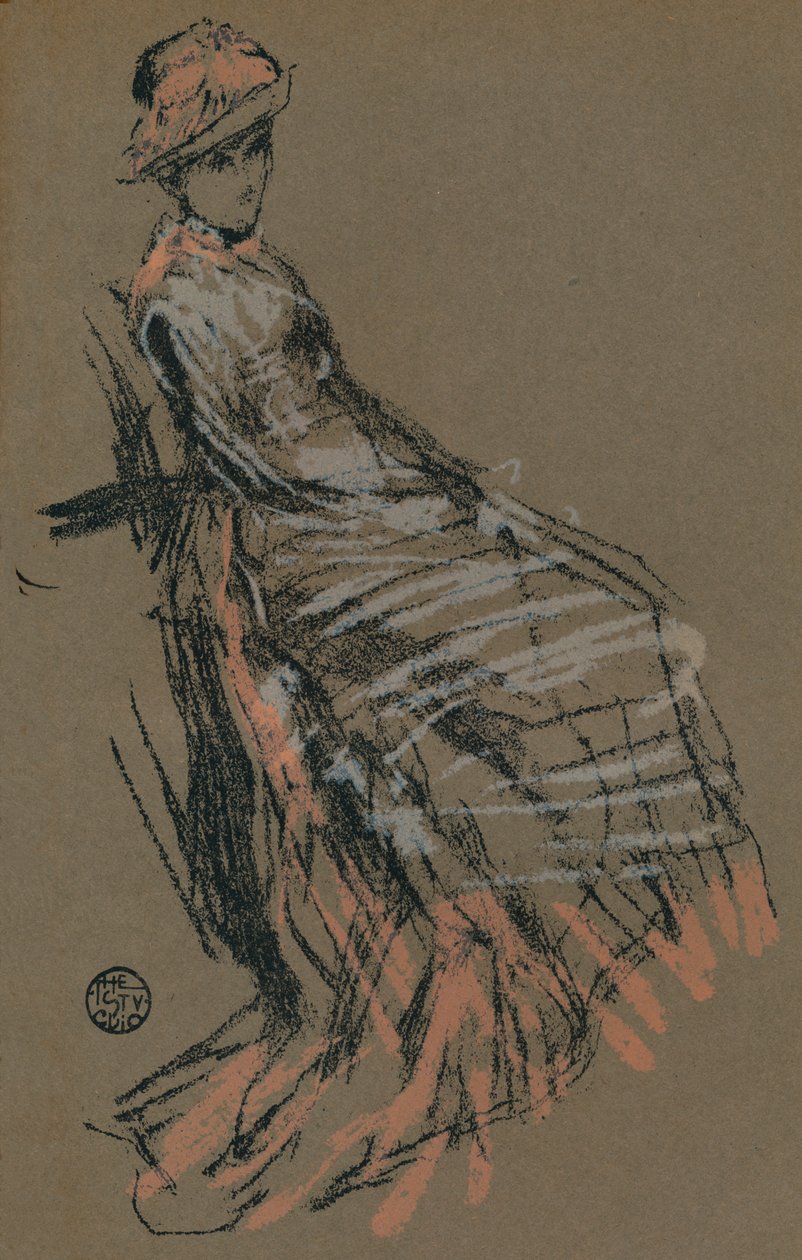 Studio di ritratto a pastello, XIX secolo, 1903 da James Abbott McNeill Whistler