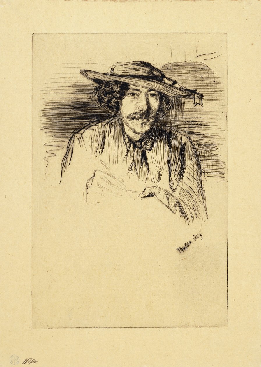 Ritratto di Whistler, 1859 da James Abbott McNeill Whistler