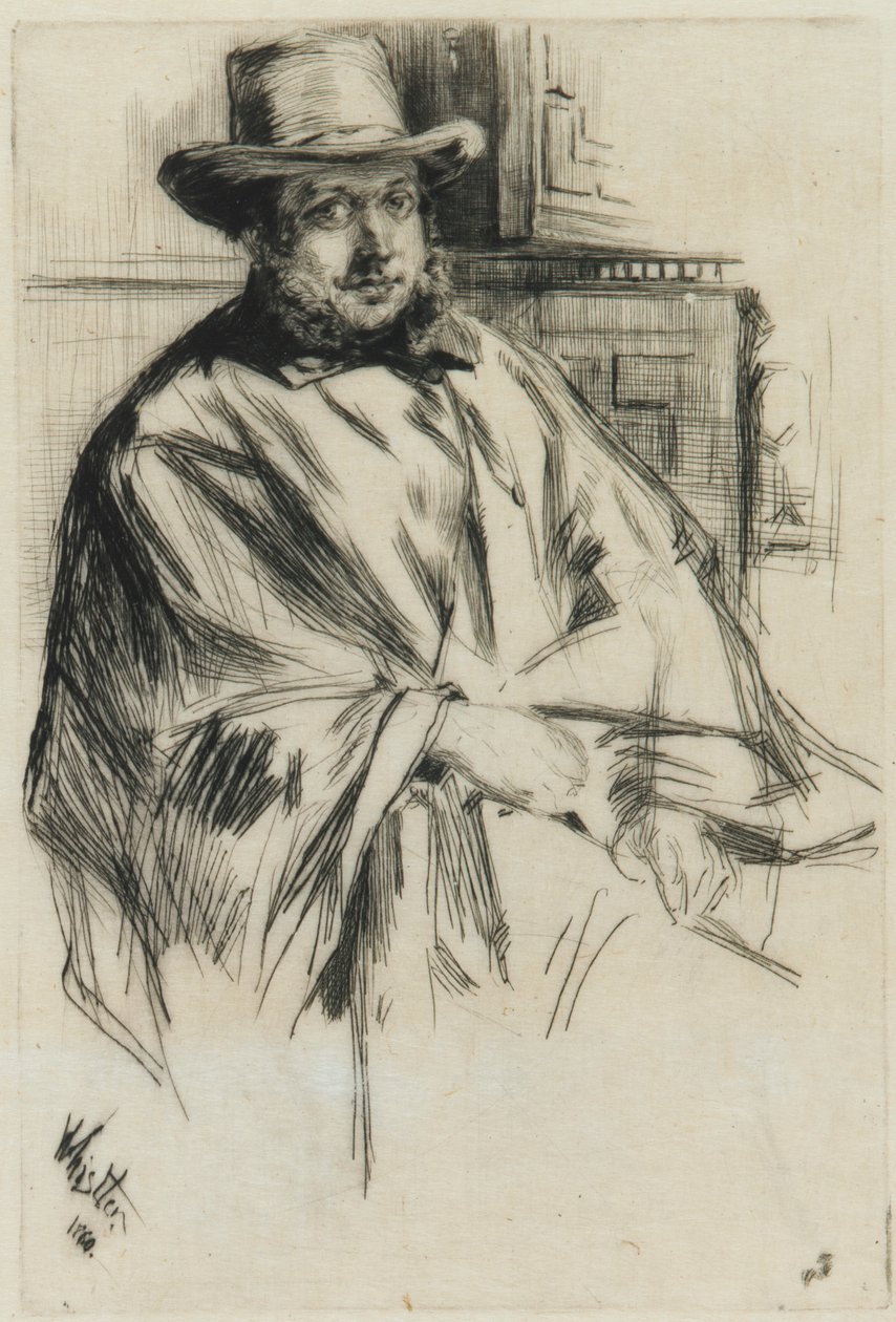 Ritratto di un uomo, 1860 da James Abbott McNeill Whistler