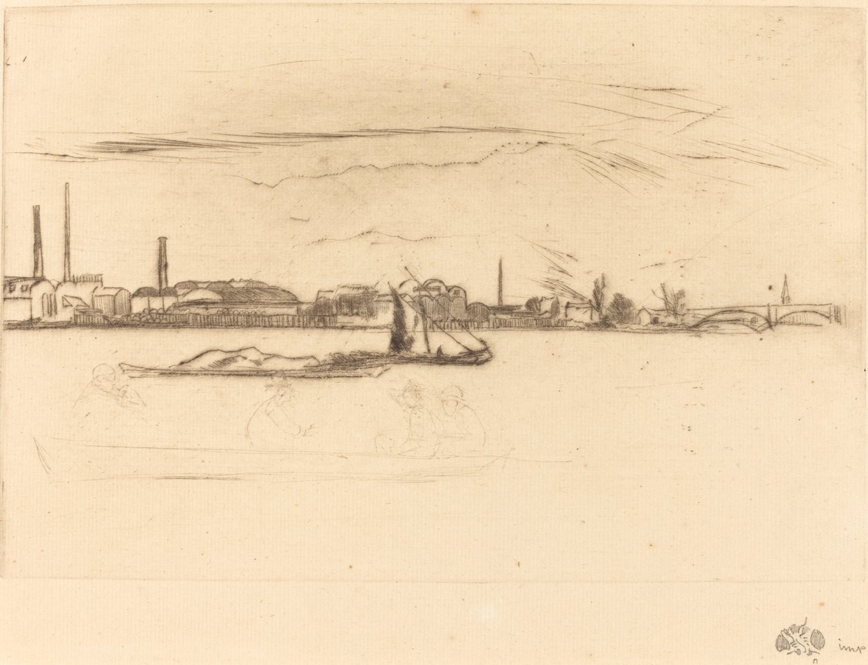 Fabbrica di candele di Price, c. 1875 da James Abbott McNeill Whistler