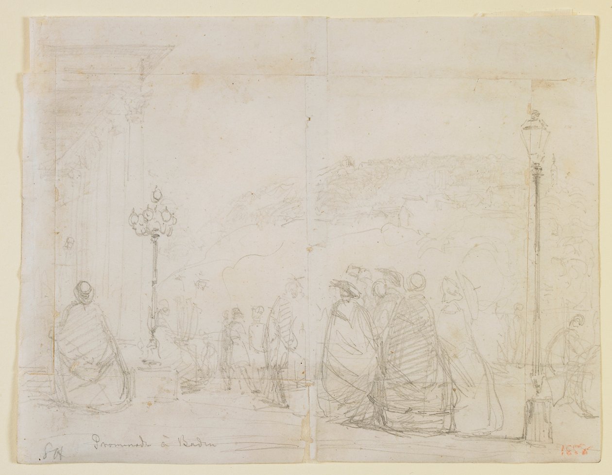 Passeggiata a Baden, 1858 da James Abbott McNeill Whistler